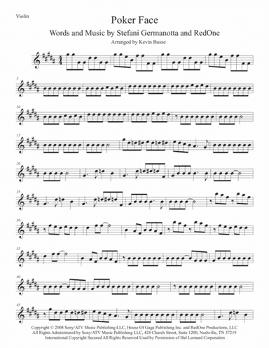 Poker Face (arr. Kevin Busse)