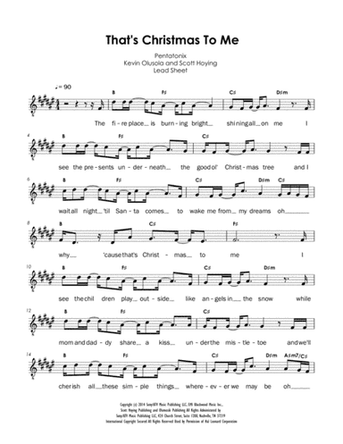That's Christmas to Me (arr. Charles Lee)