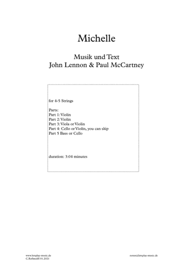 Michelle (arr. Christian Roßmeißl)