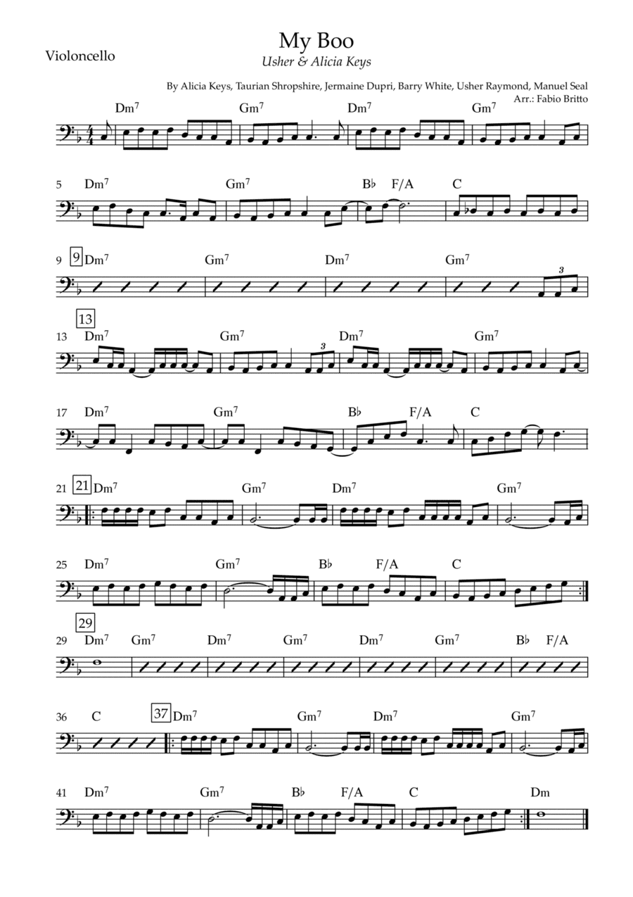 My Boo (arr. Fabio Britto)