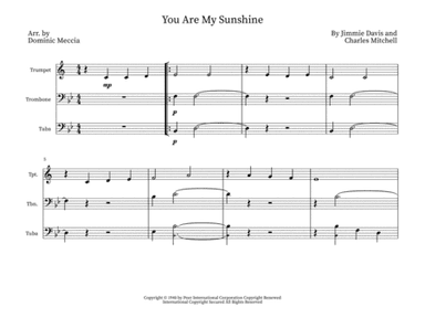 You Are My Sunshine (arr. Dominic Meccia)