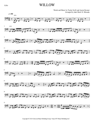 Willow (arr. JUDE MARK D. MIRANDA)