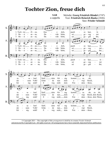 Tochter Zion (arr. Frieder Schmidt)