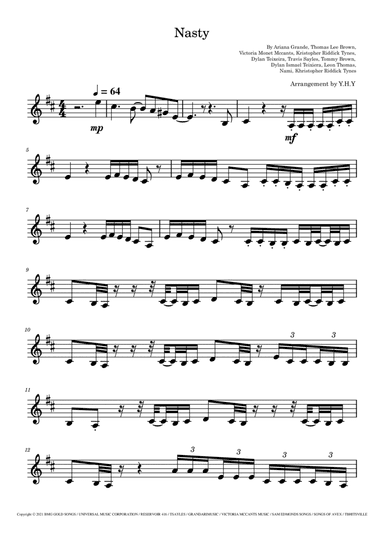 Nasty (arr. Yuen Hing Yee)