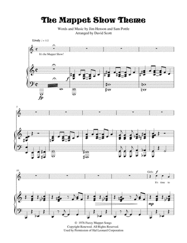 The Muppet Show Theme (arr. David Scott)