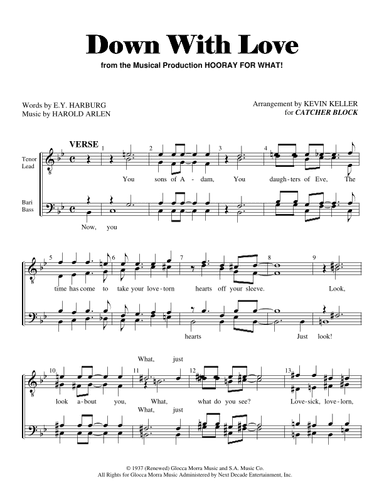Down With Love (arr. Kevin Keller)