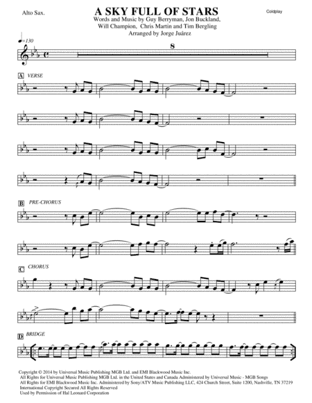 A Sky Full Of Stars (arr. Jorge Juárez)