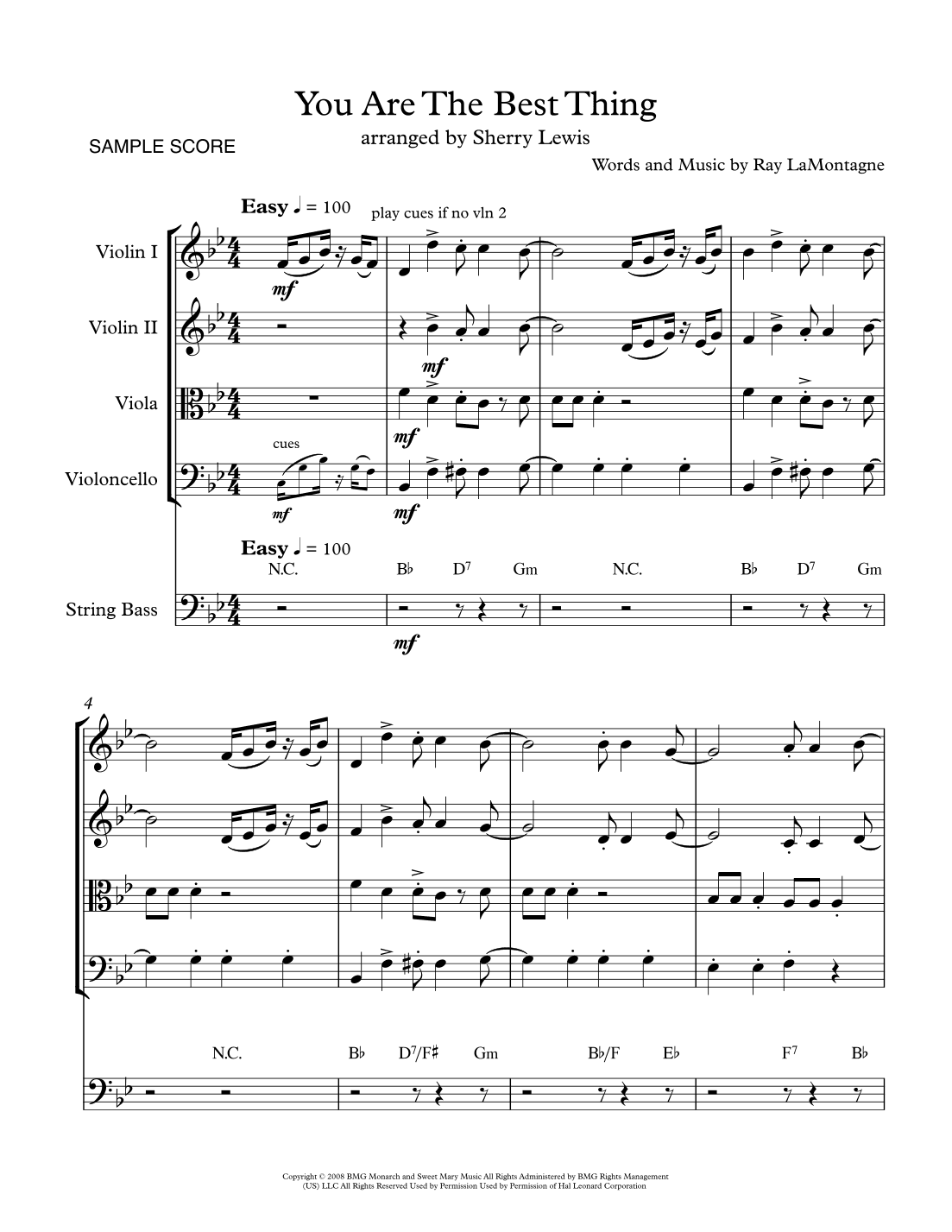 You Are The Best Thing (arr. Sherry Lewis)