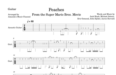 Peaches (arr. Amanda's Music Channel)