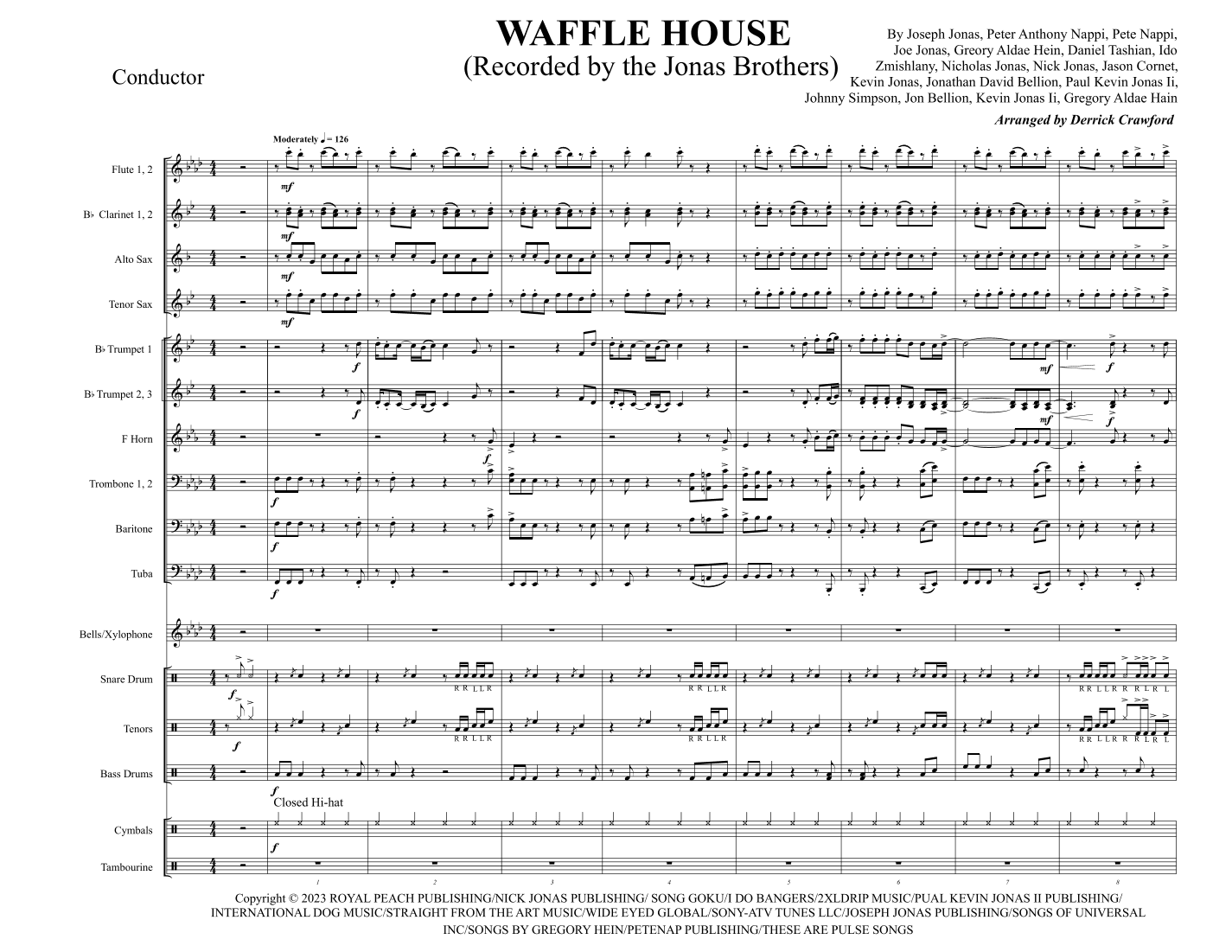 Waffle House (arr. Derrick Crawford)