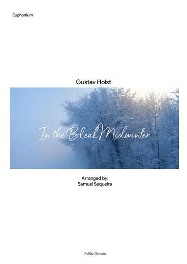 In the Bleak Midwinter - with strings trio play along - Euphonium (TC) (arr. Samuel Sequeira)