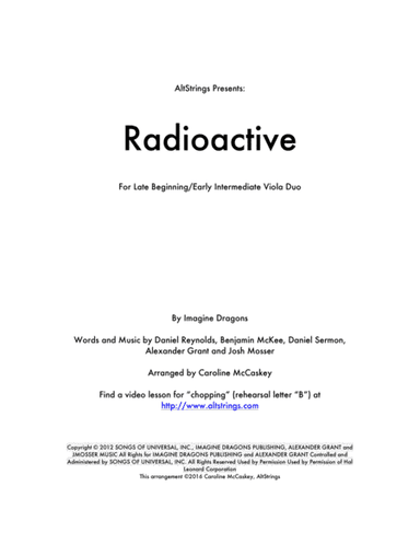 Radioactive (arr. Caroline McCaskey)