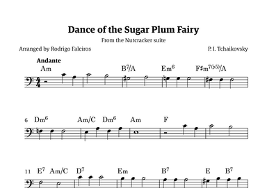 Sugar Plum Fairy theme (arr. Rodrigo Faleiros)