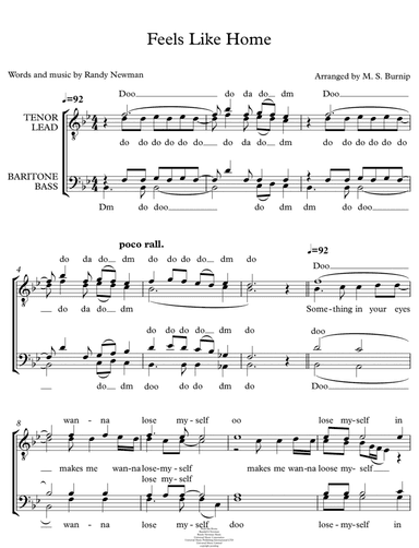 Feels Like Home (arr. Mark Stephen Burnip)