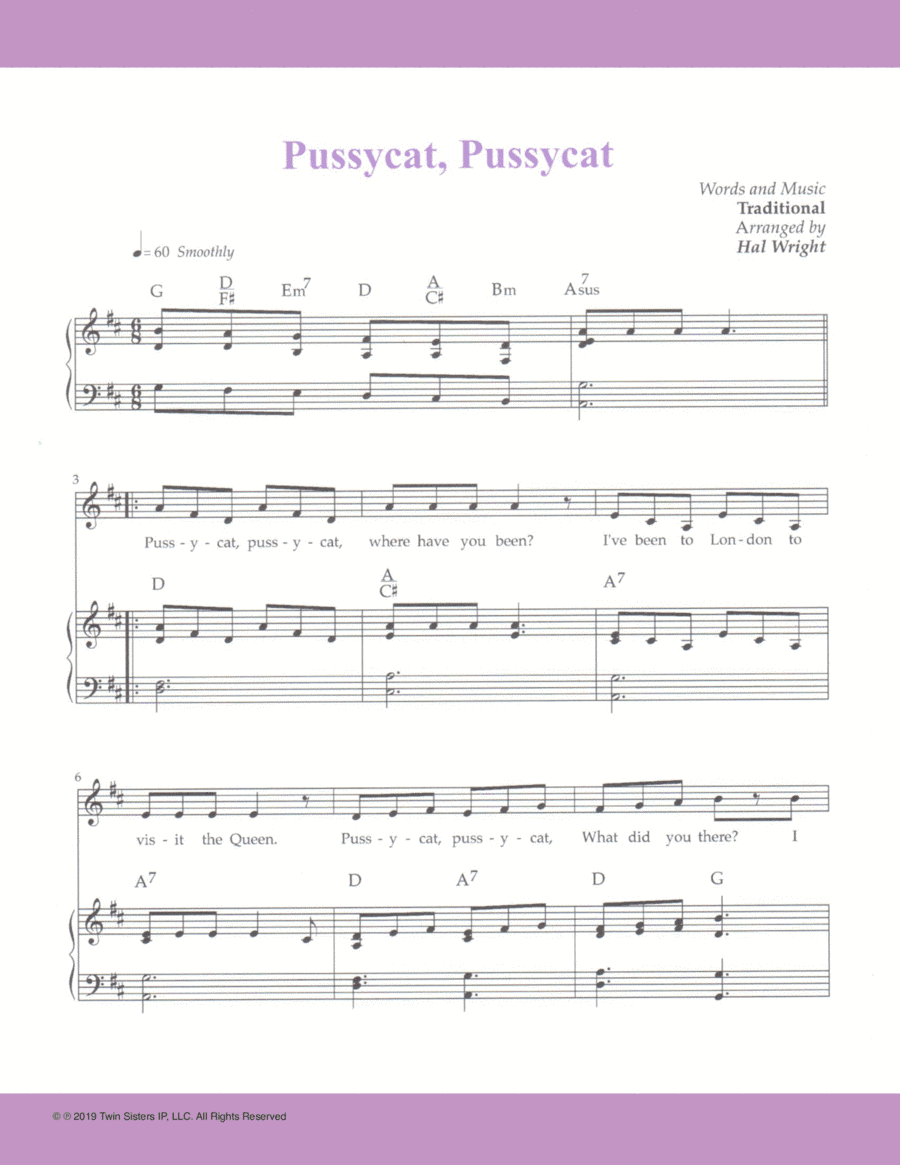 Pussycat Pussycat (arr. Hal Wright)