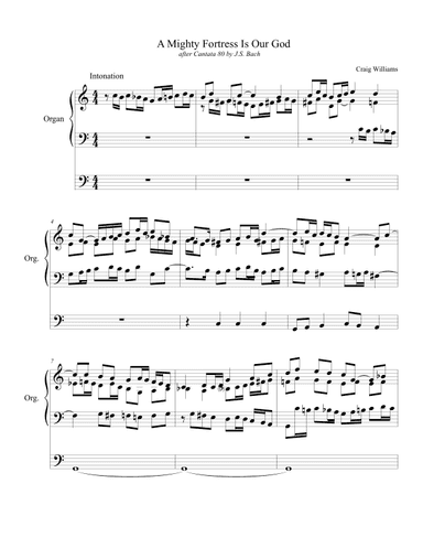 Festival Setting of "A Mighty Fortress Is Our God" - Opus 1 (arr. Craig S. Williams)