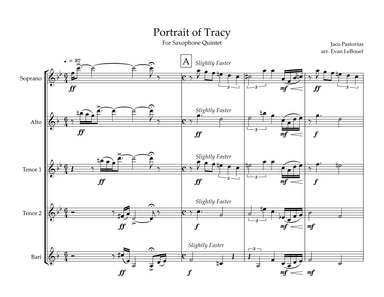 Portrait Of Tracy (arr. Evan LeBouef)