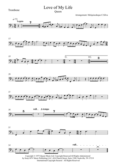 Love Of My Life (arr. Melquisedeque C.Silva)