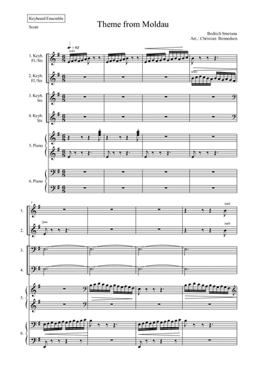 Theme form Moldau - Keyboard Ensemble (arr. Christian Bennedsen)