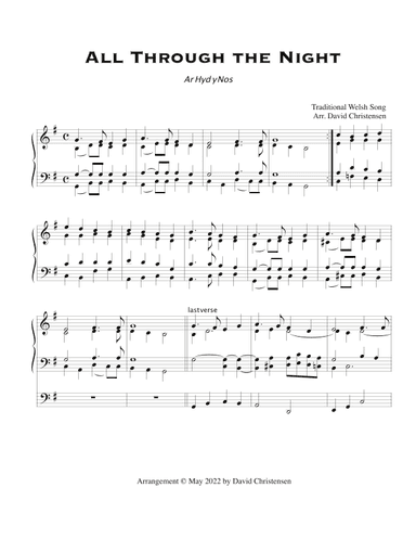 All Through the Night (arr. David Christensen)