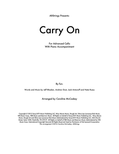 Carry On (arr. Caroline McCaskey)