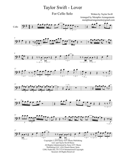 Lover (arr. Memphis Arrangements)