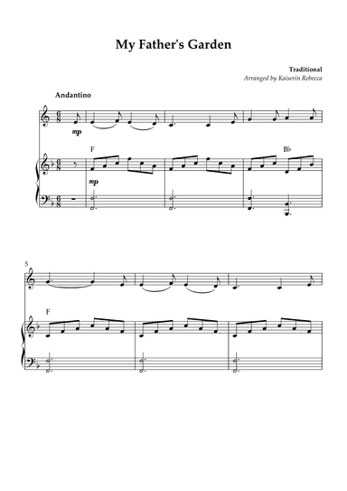 My Father's Garden (arr. Kaiserin Rebecca)