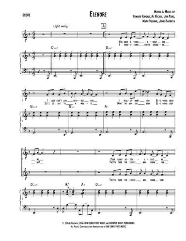 Elenore (arr. Bruce Muckala)