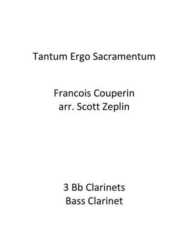 Tantum ergo Sacramentum (arr. Scott Zeplin)