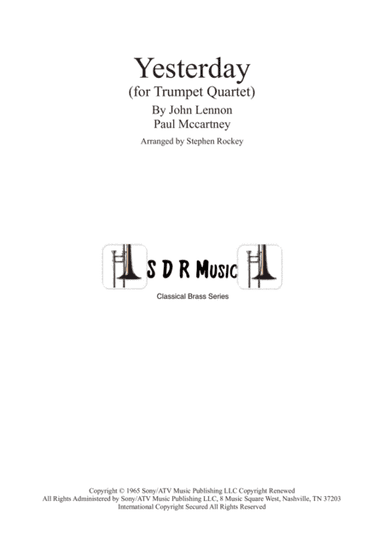 Yesterday (arr. Stephen Rockey)