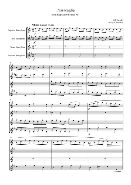 Passacaglia from harpsichord suites ?7 SATB (arr. A.Buriakov)