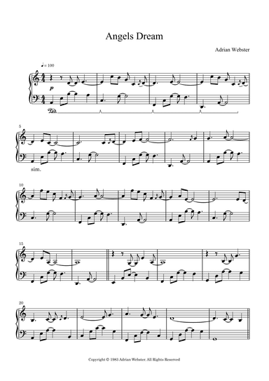 Angels Dream - CrusaderBeach - Peaceful Emotional Piano Solo