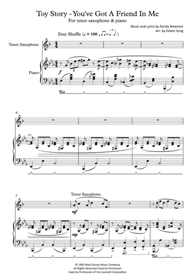 You've Got A Friend In Me (arr. Edwin Sung)
