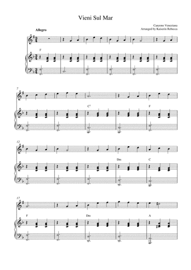 Vieni Sul Mar (arr. Kaiserin Rebecca)
