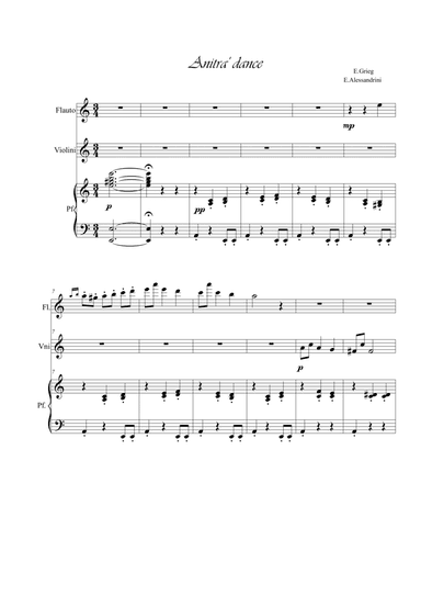 Anitra's Dance Trio (arr. Ester Alessandrini)