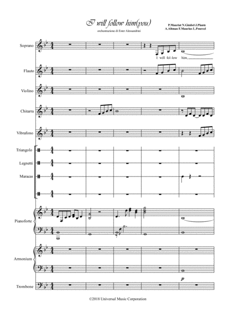 I Will Follow Him (you) (arr. Ester Alessandrini)