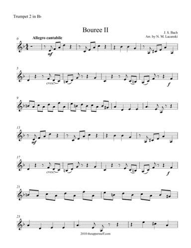 Bouree II (arr. Nick Lacanski)