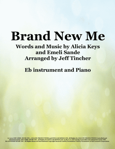 Brand New Me (arr. Jeff Tincher)