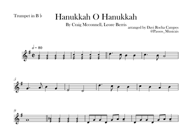 Hanukkah O Hanukkah (arr. Davi Rocha Campos)