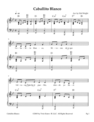 Caballito Blanco (arr. Hal Wright)