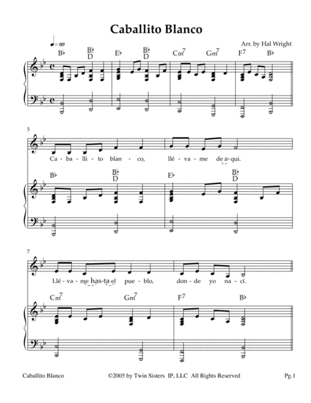 Caballito Blanco (arr. Hal Wright)