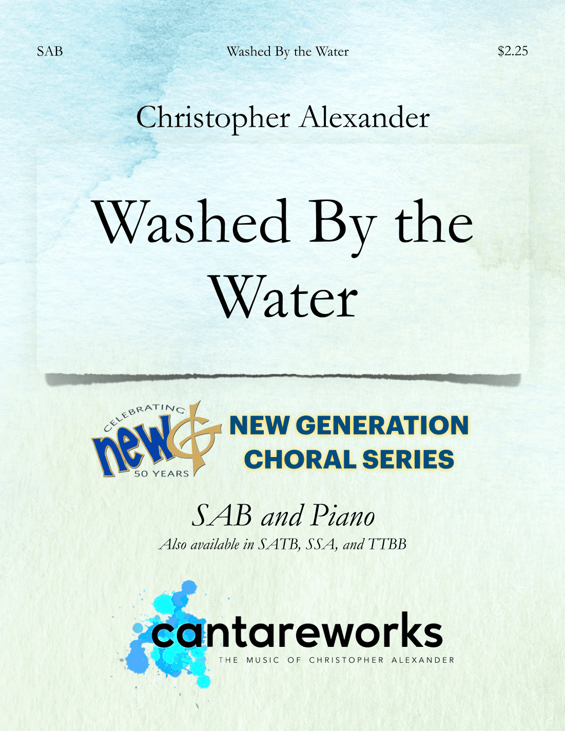 Washed By The Water (arr. Christopher Alexander)