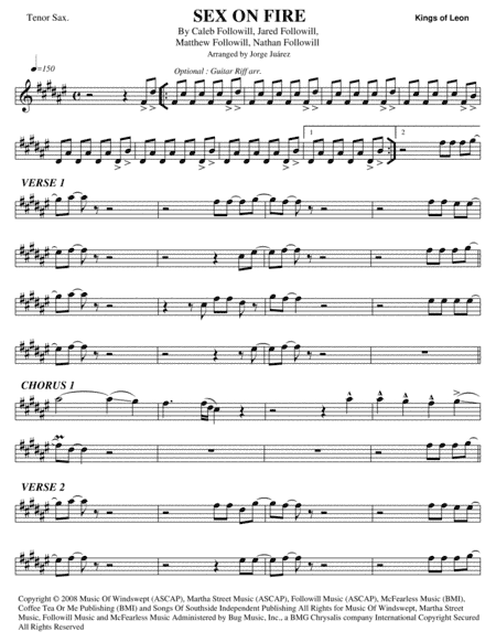 Sex On Fire (arr. Jorge Juárez)