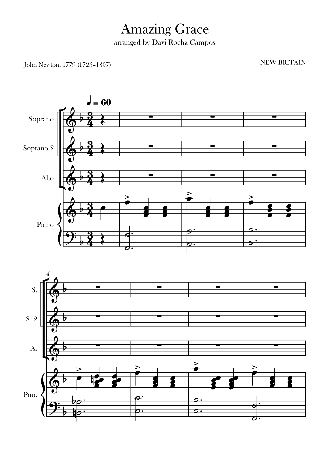 Amazing Grace (arr. Davi Rocha Campos)