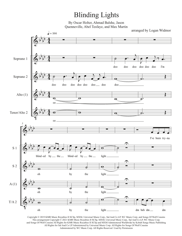 Blinding Lights (arr. Logan Widmor)