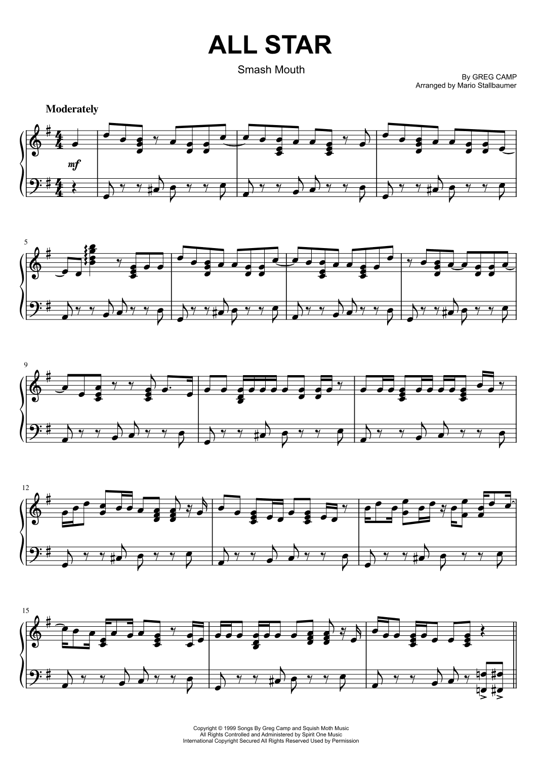 All Star (arr. Mario Stallbaumer)