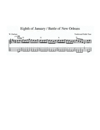 8th of January - for Ukulele (arr. W. Durham)