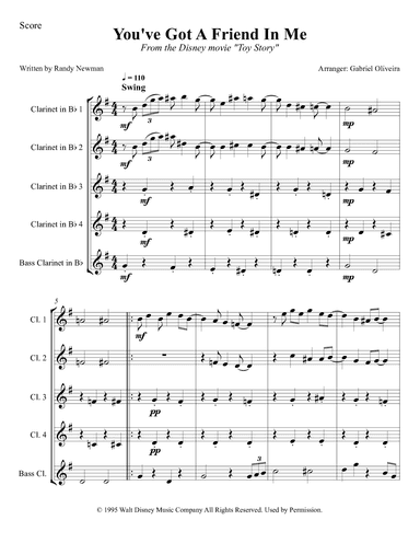You've Got A Friend In Me (arr. Gabriel Oliveira)