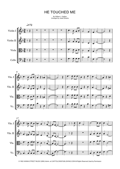 He Touched Me (arr. Josiel Oliveira)
