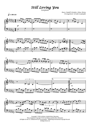 Still Loving You (arr. Sortofeverydaylife)